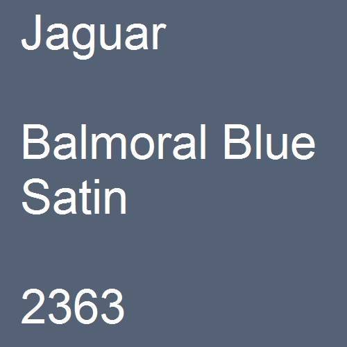 Jaguar, Balmoral Blue Satin, 2363.